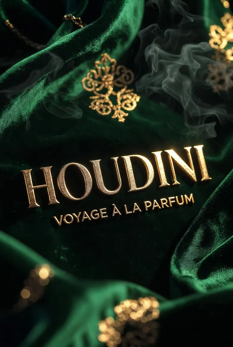 Houdini Perfumes green campaign card