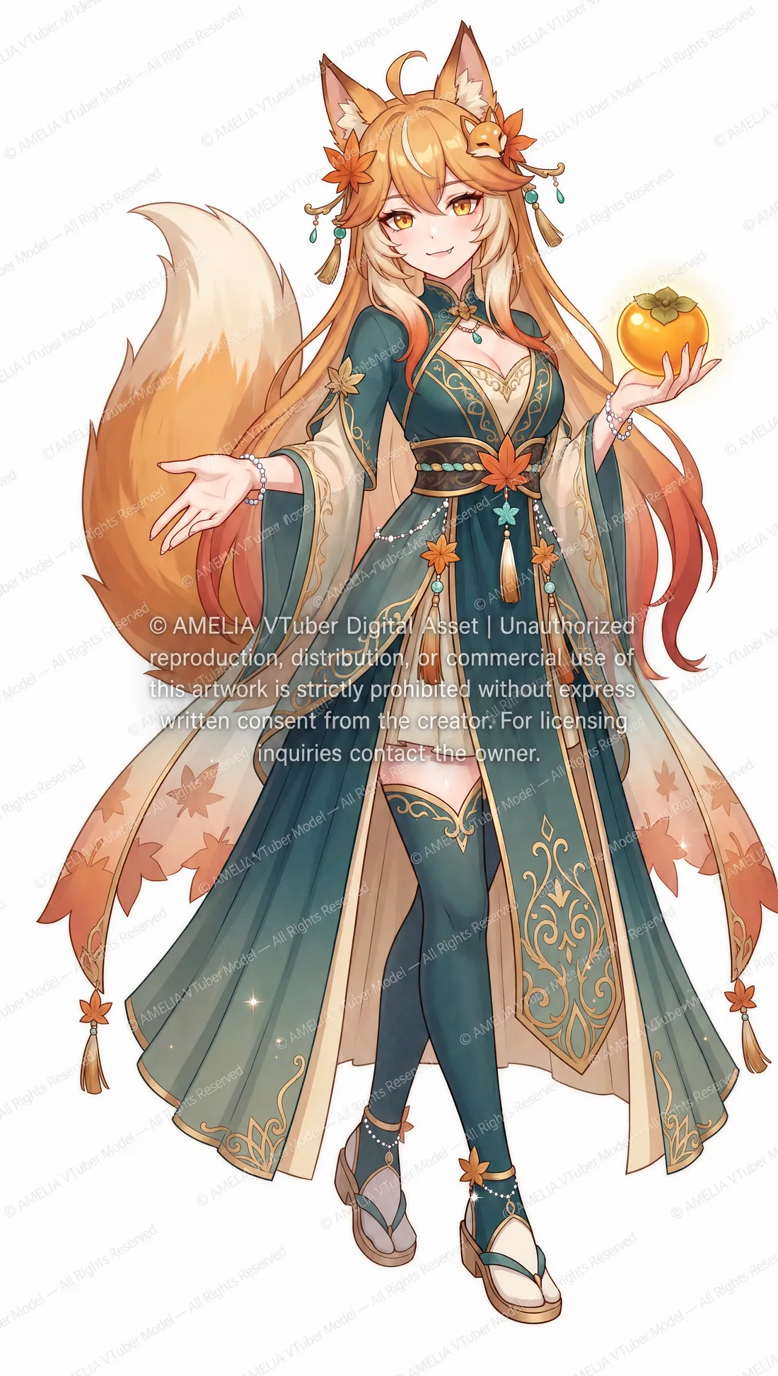 Amelia Faustin kitsune VTuber model