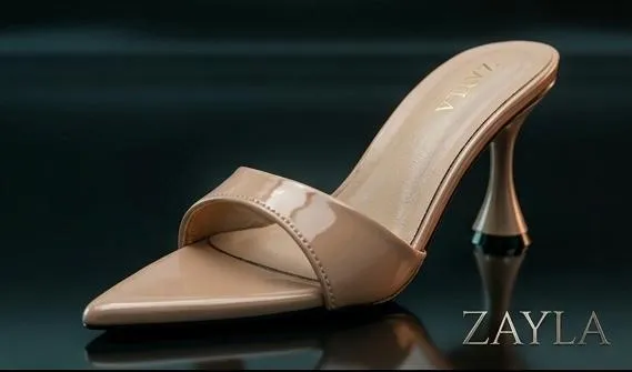 Zayla nude mules product shot