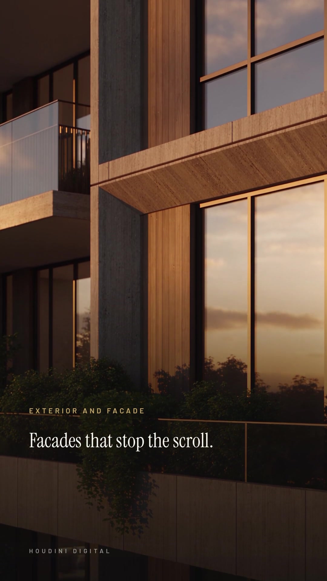 Still from the Houdini Digital real estate concept film
