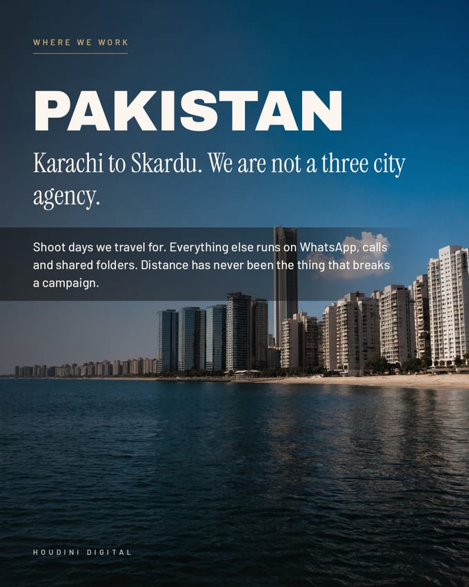 Poster reading Pakistan, Karachi to Skardu